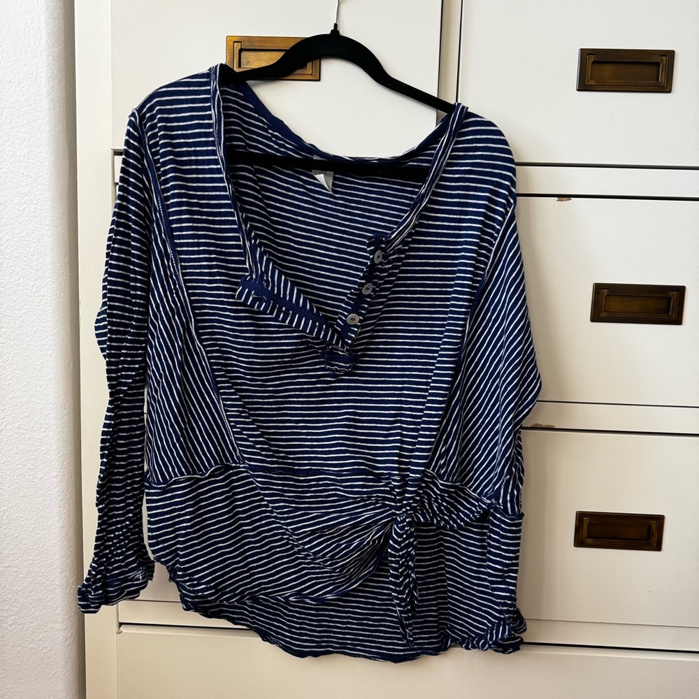 Free People oversized long sleeve t-shirt